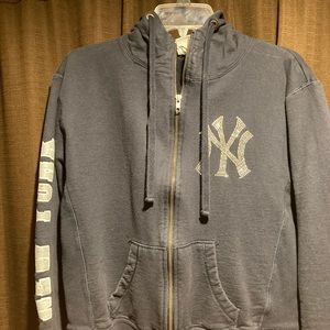 New York Yankees hoodie with rhinestone logo